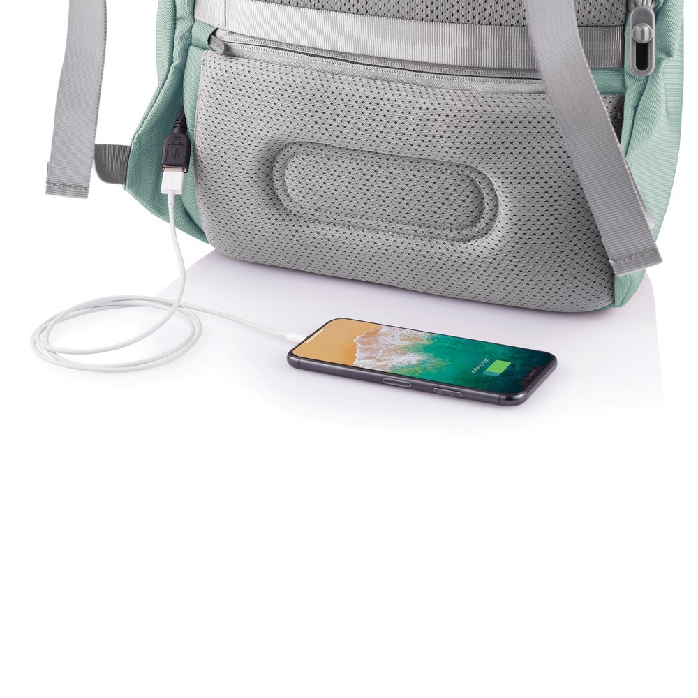 Bobby Soft plecak chroniący przed kieszonkowcami Zielony P705.797 (11)