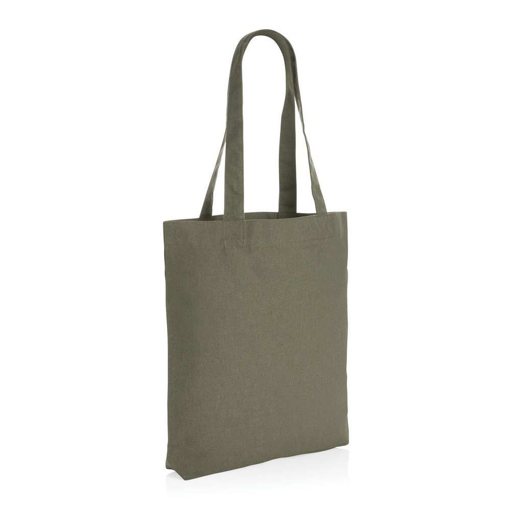 Torba na zakupy AWARE™, bawełna z recyklingu Zielony P762.937 
