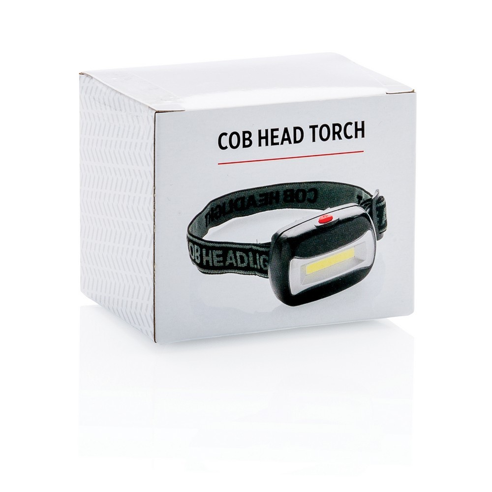 Latarka na głowę COB Czarny P513.691 (5)