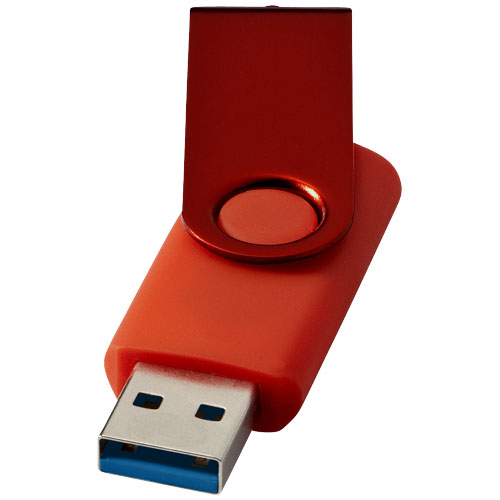 Rotate metaliczny pendrive wyposażony w interfejs USB 3.0 Jasny czerwony 1Z50891N 