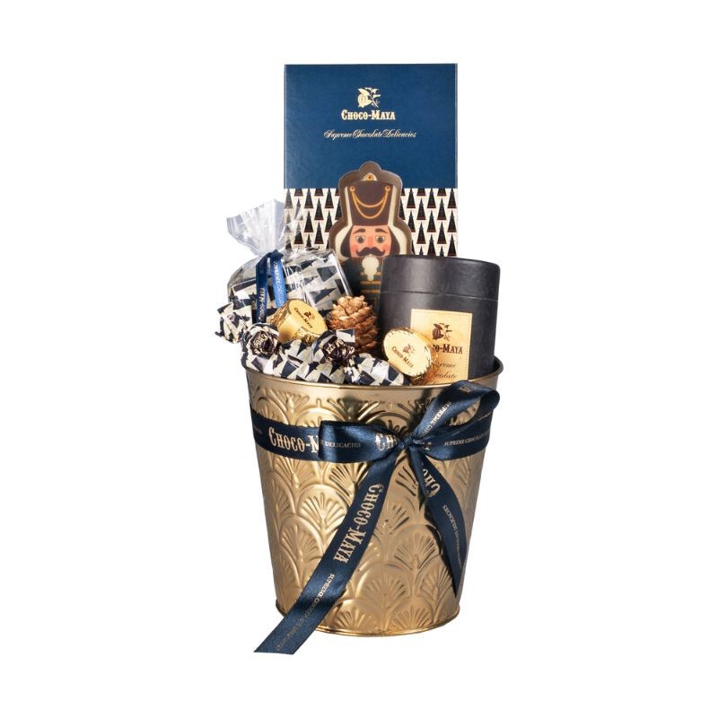 Choco Maya Kobaltowe Wiaderko Xmas Wielokolorowy NAS0530 