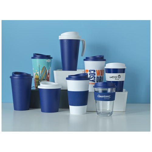 Americano® 350 ml termoizolowany kubek z uchwytem Niebieski-Biały 22000298 (4)