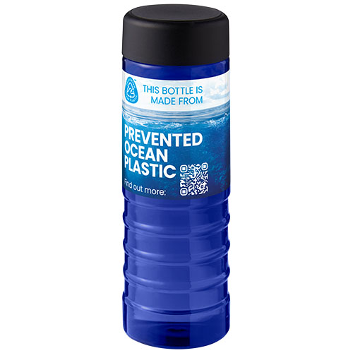 H2O Active® Eco Treble 750 ml screw cap water bottle  Niebieski-Czarny 21048104 (1)