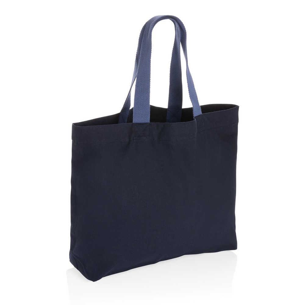 Torba na zakupy AWARE™, bawełna z recyklingu Niebieski P762.955 