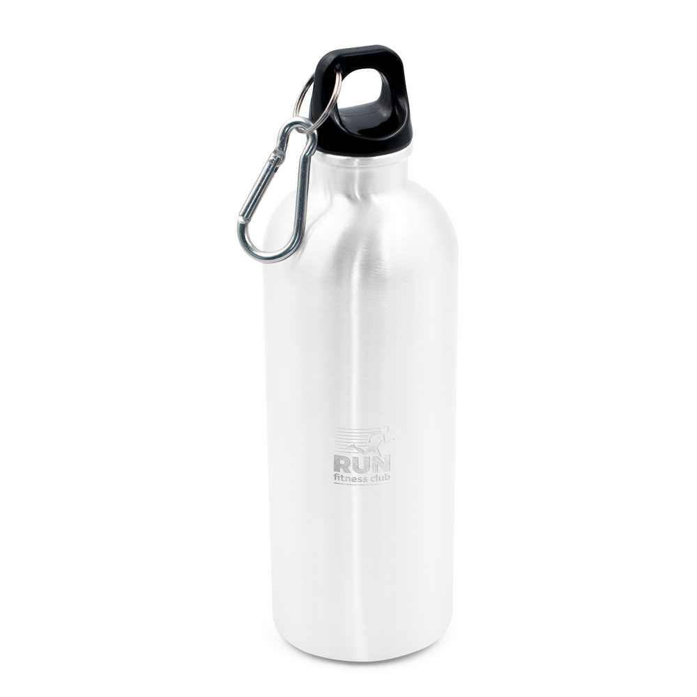 Butelka sportowa 500 ml z karabińczykiem | Brenda Biały VA099-02 