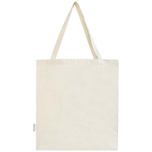Madras torba na zakupy z bawełny z recyklingu z certyfikatem GRS 140 g/m² z dnem Naturalny 12073306 (3)