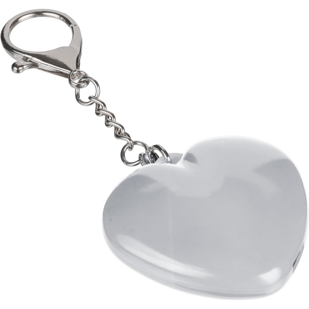 Brelok do kluczy "serce", lampka LED Biały VB319-02 (3)