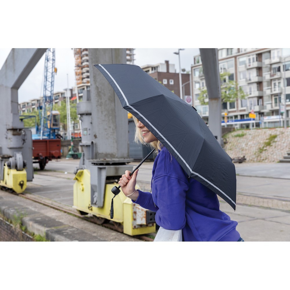 Mały parasol 20.5" AWARE™ RPET Czarny P850.541 (5)