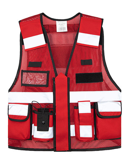 Kamizelka Taktyczna Siatkowa Odblaskowa Red KX145-806723 