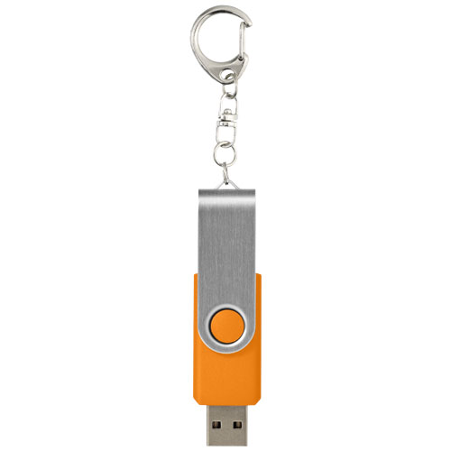 Rotate pendrive wyposażony w interfejs USB 3.0 z łańcuchem do kluczy Pomarańczowy 1Z50731K (2)
