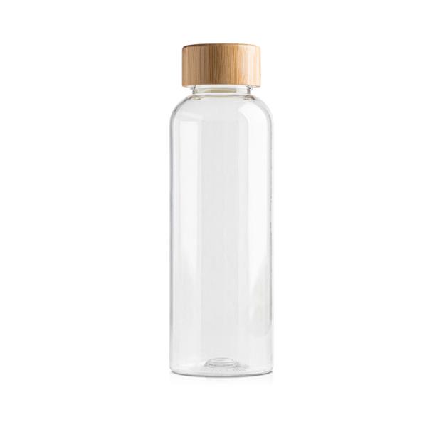 Buttelka RPET 500 ml z bambusową nakrętką / RB Bottle Przezroczysty IP37062699 (1)