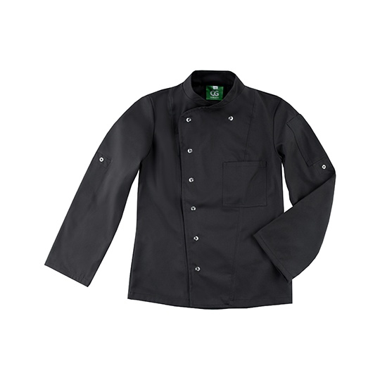 Damska bluza kucharska slim Black CGW03105-487719 