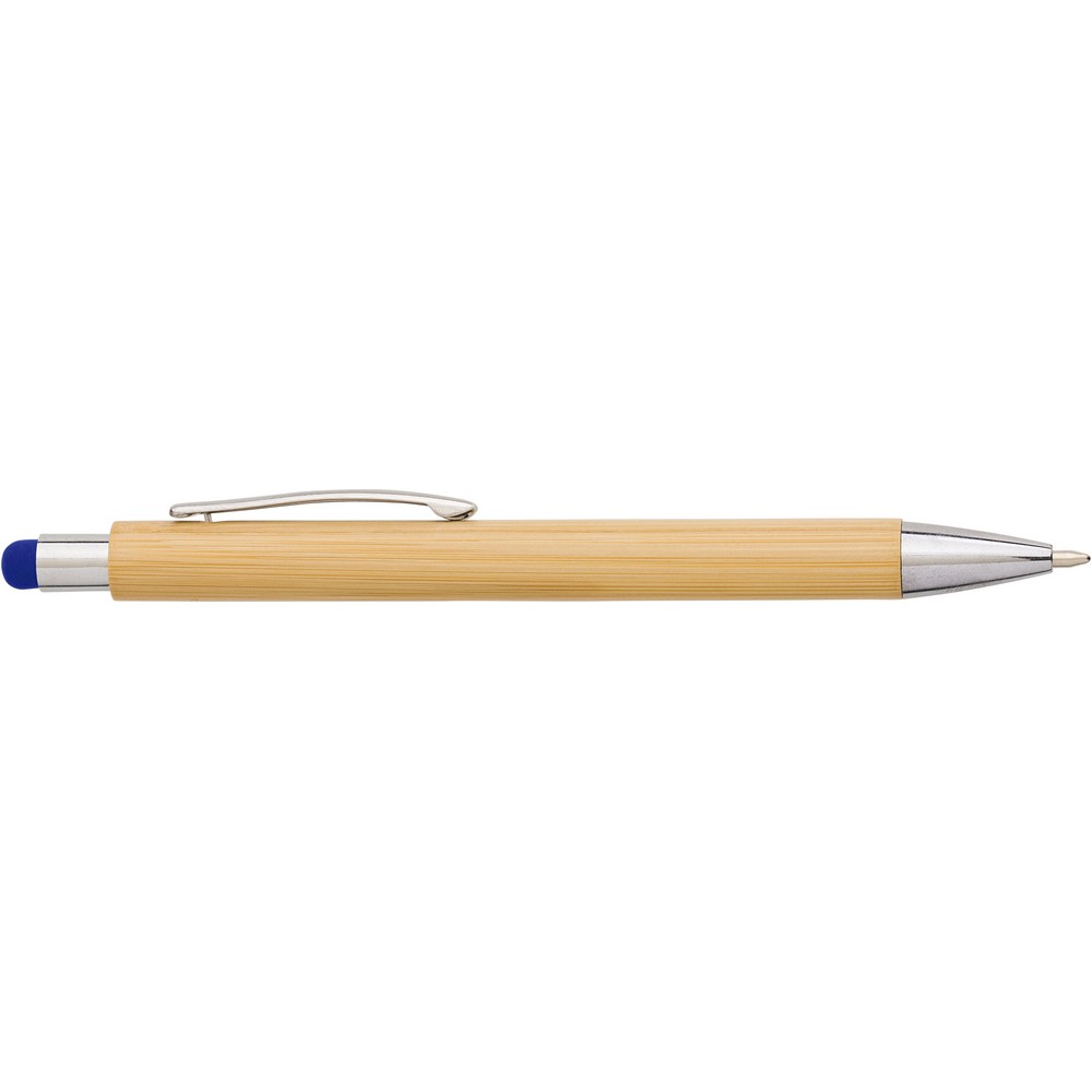 Bambusowy długopis, touch pen Niebieski V9335-11 (3)