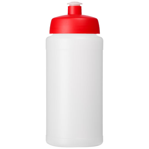 Bidon Baseline® Plus o pojemności 500 ml ze sportowym wieczkiem i uchwytem Przezroczysty-Czerwony 21068718 (2)