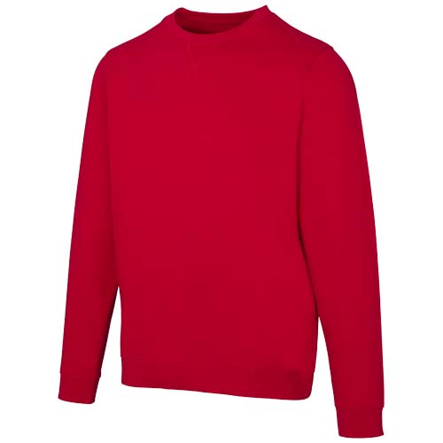 Jasper organiczna bluza unisex z recyklingu o gramaturze 280 g/m² z okrągłym dekoltem i certyfikatem OCS Czerwony 3956121A 