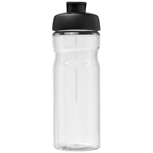 Bidon H2O Active® Base Tritan™ o pojemności 650 ml z klapką Przezroczysty klarowny-Czarny 21043613 (2)