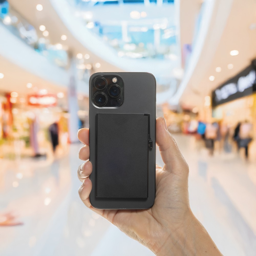 Magnetyczne etui na kartę kredytową, ochrona RFID Black P820.9501 (1)