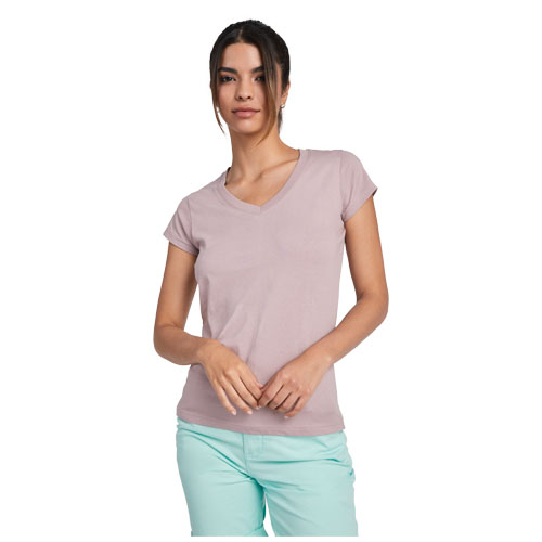 Victoria damska koszulka z krótkim rękawem i dekoltem w serek Tropical Green R66465U5 (5)