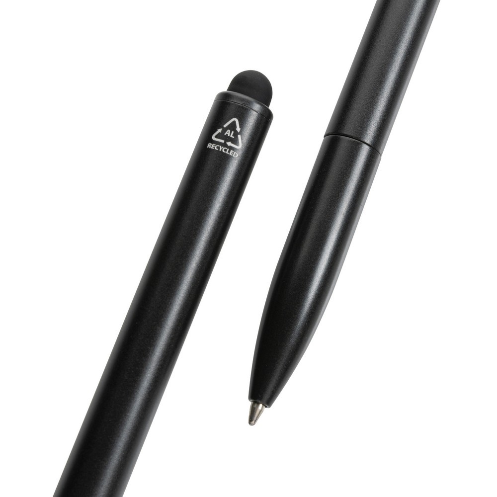 Długopis, touch pen Kymi, aluminium z recyklingu Czarny P611.231 (3)