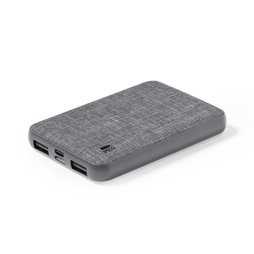 Power bank 5000 mAh RPET Grafitowy V8321-15 (1)