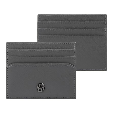 Etui na karty Double B Saffiano Grey Szary HLC526H 