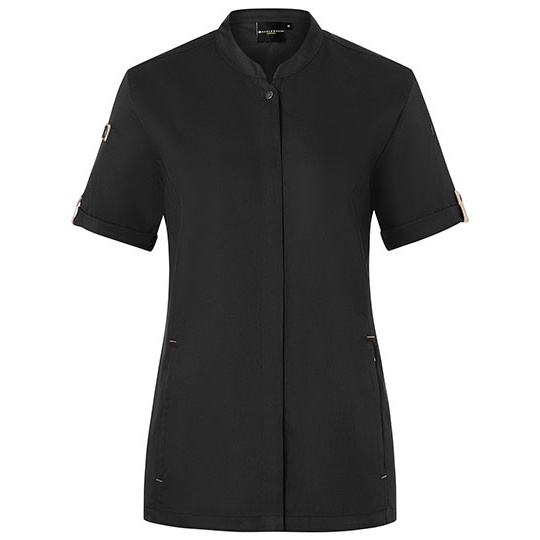Bluza Kucharska Damska Slim Fit Oddychająca Black (ca. Pantone 419C) KY135-540266 