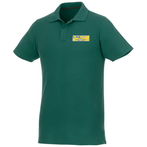 Helios - koszulka męska polo z krótkim rękawem Leśny zielony 38106600 (1)