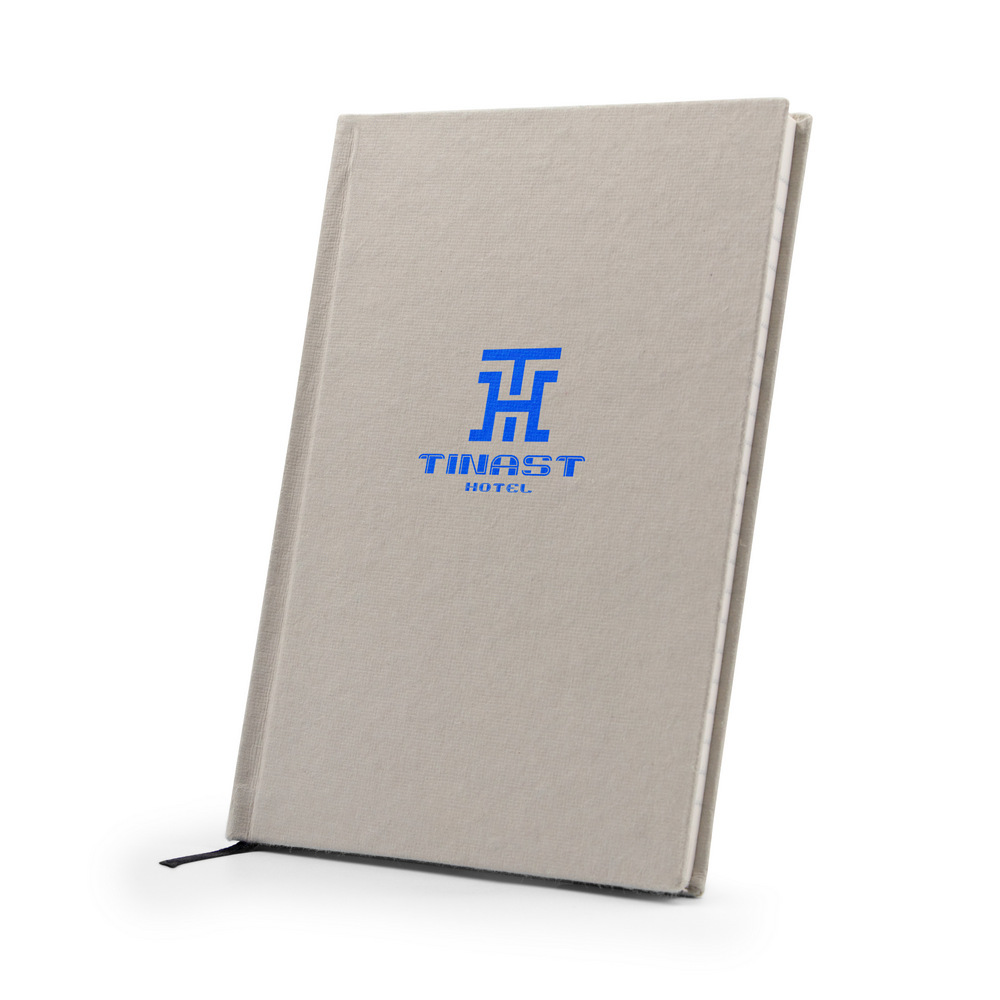 Gadżet reklamowy - Notatnik ok. A5 BRIGHT, okładka z bawełny z recyklingu | Tamytrice