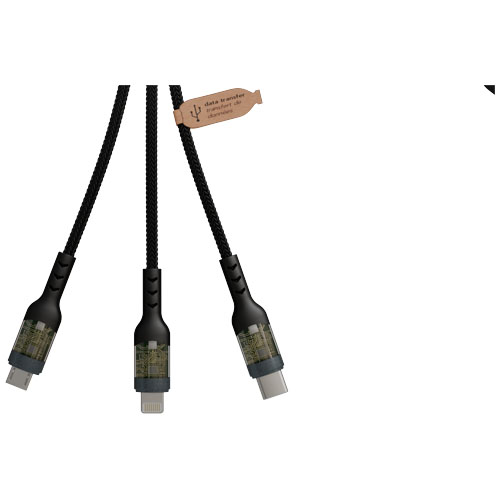 SCX.design O32 składany stojak na telefon z kablem do ładowania 3 w 1 Metaliczny grafitowy 1PX16182 (5)