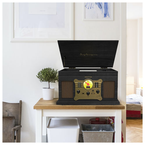 Prixton Century reflective gramofon i odtwarzacz muzyki Czarny 1PA11590 (4)