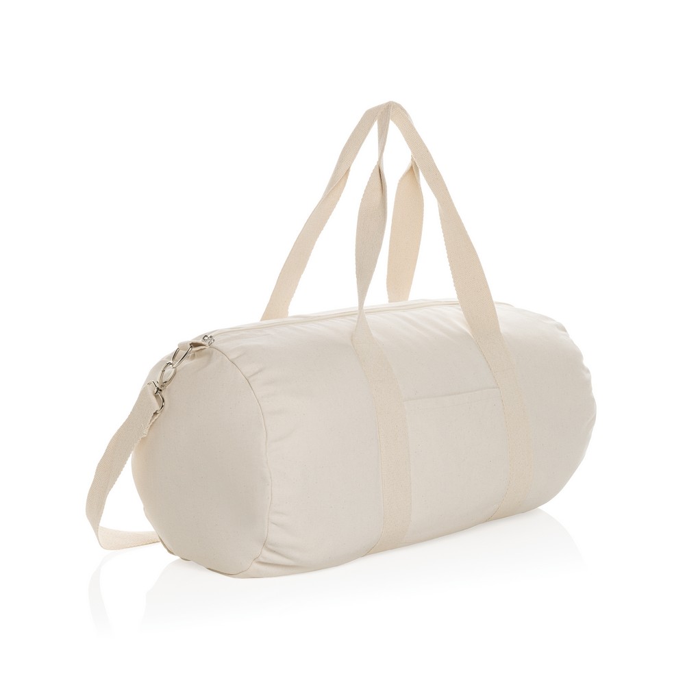 Torba sportowa, podróżna AWARE™, bawełna z recyklingu Biały P707.190 