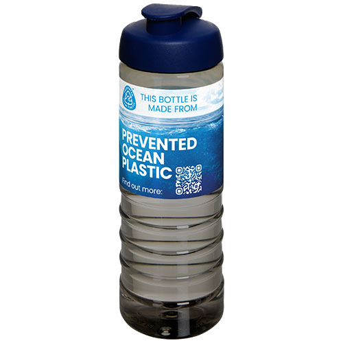 H2O Active® Eco Treble bidon z otwieraną pokrywką o pojemności 750 ml Węgiel drzewny-Niebieski 21047904 (1)