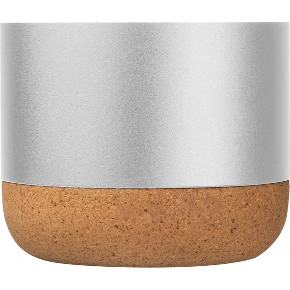 Głośnik bluetooth z aluminium z recyklingu BREST Szary 424207 (2)