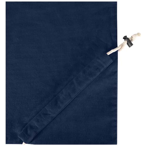 Madras Blend - torba na zakupy, wykonana z recyklingowanej baweły o gramaturze 140 g/m² posiadającej certyfikat GRS, składana Granatowy 12080555 (6)