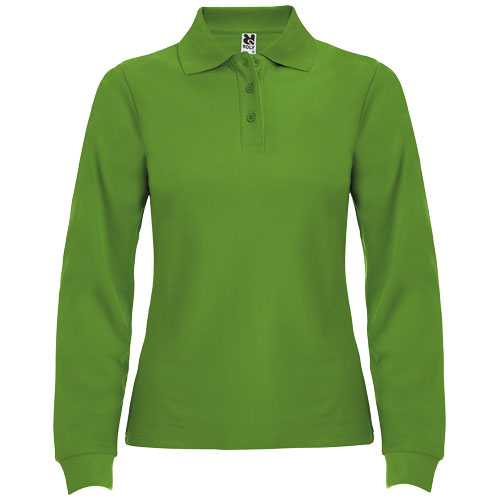 Estrella koszulka damska polo z długim rękawem Grass Green R66365C5 