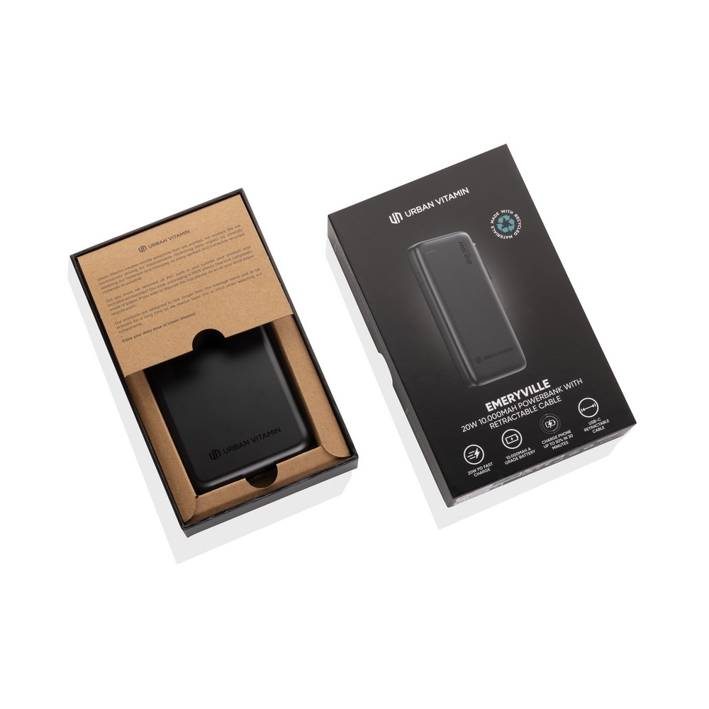 Power bank 10000 mAh Urban Vitamin Emeryville Black P322.7301 (6)