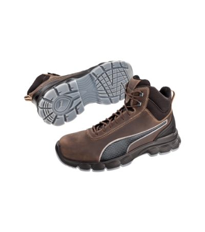 Buty do kostki męskie MS14 - ciemno brazowy Brazowy S14-1080438 (3)