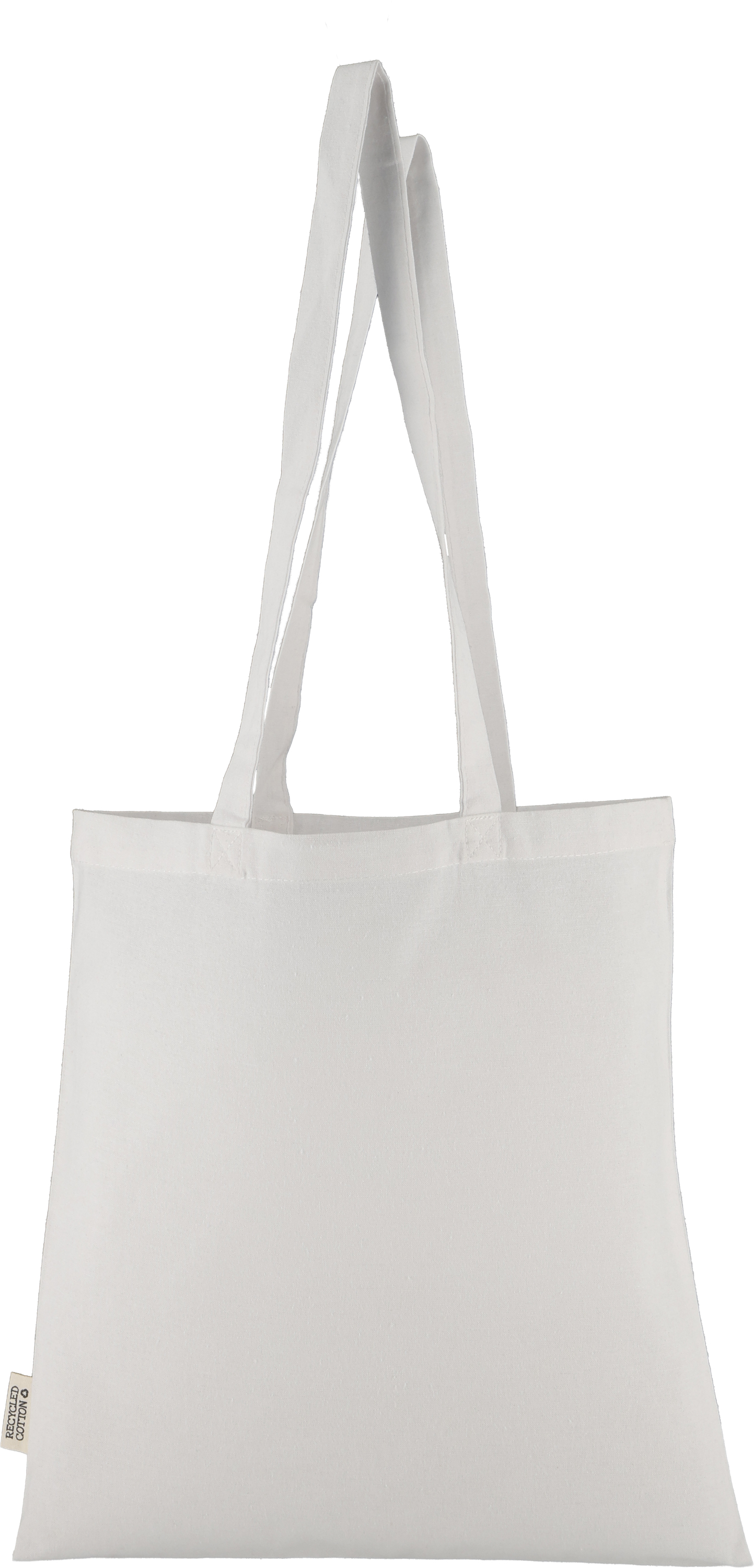 Torba bawełniana z długimi uszami 180g/m2 z materiałów z recyklingu GLEN Biały 6469806 (4)