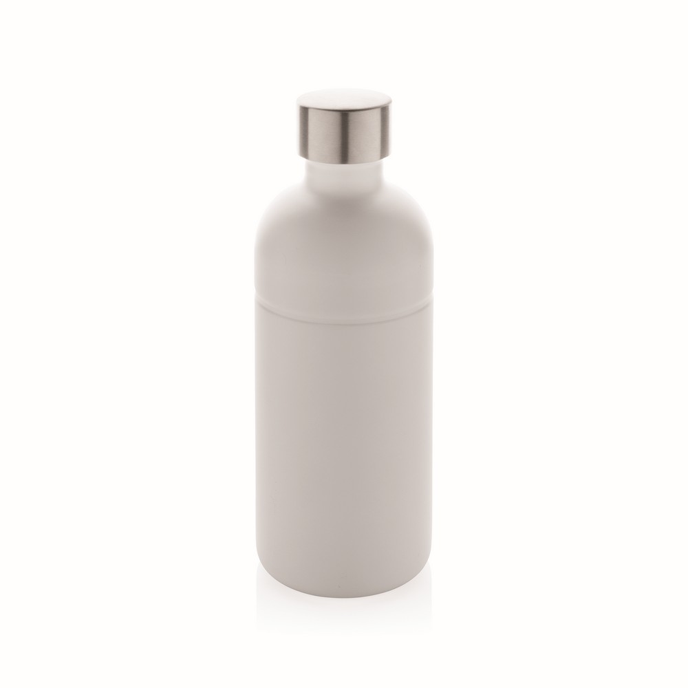 Butelka sportowa 800 ml Soda do napojów gazowanych, stal nierdzewna z recyklingu Biały P435.803 (10)