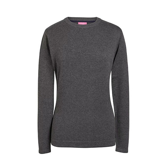 Sweter Damski Slim Bawełniany Akrylowy Charcoal BR2384-803357 
