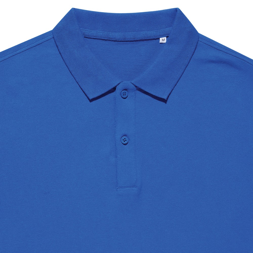Koszulka polo z bawełny z recyklingu Iqoniq Yosemite Niebieski T9200.025.4XL (2)
