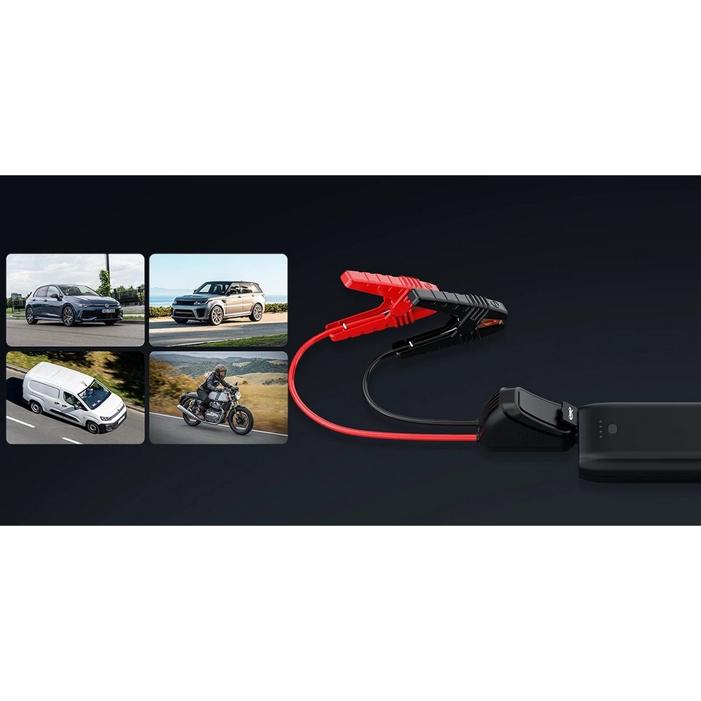 Power bank 10400 mAh, starter samochodowy 70MAI PS07 Czarny VAM19-03 (9)
