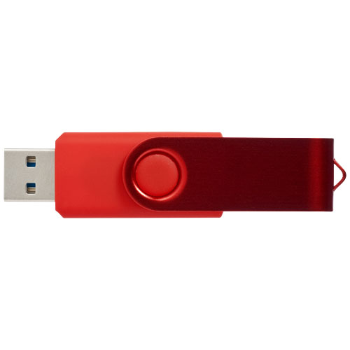 Rotate metaliczny pendrive wyposażony w interfejs USB 3.0 Jasny czerwony 1Z50891N (2)