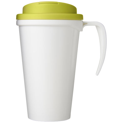 Kubek Brite-Americano® 350 ml z wieczkiem zapobiegającym rozchlapaniu Biały-Limonkowy 21042009 (2)