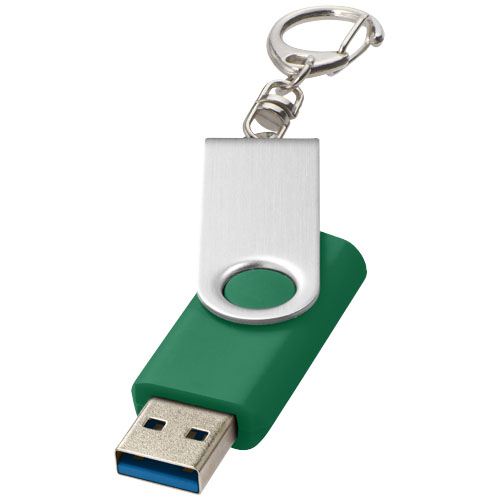 Rotate pendrive wyposażony w interfejs USB 3.0 z łańcuchem do kluczy Zielony 1Z50761K 