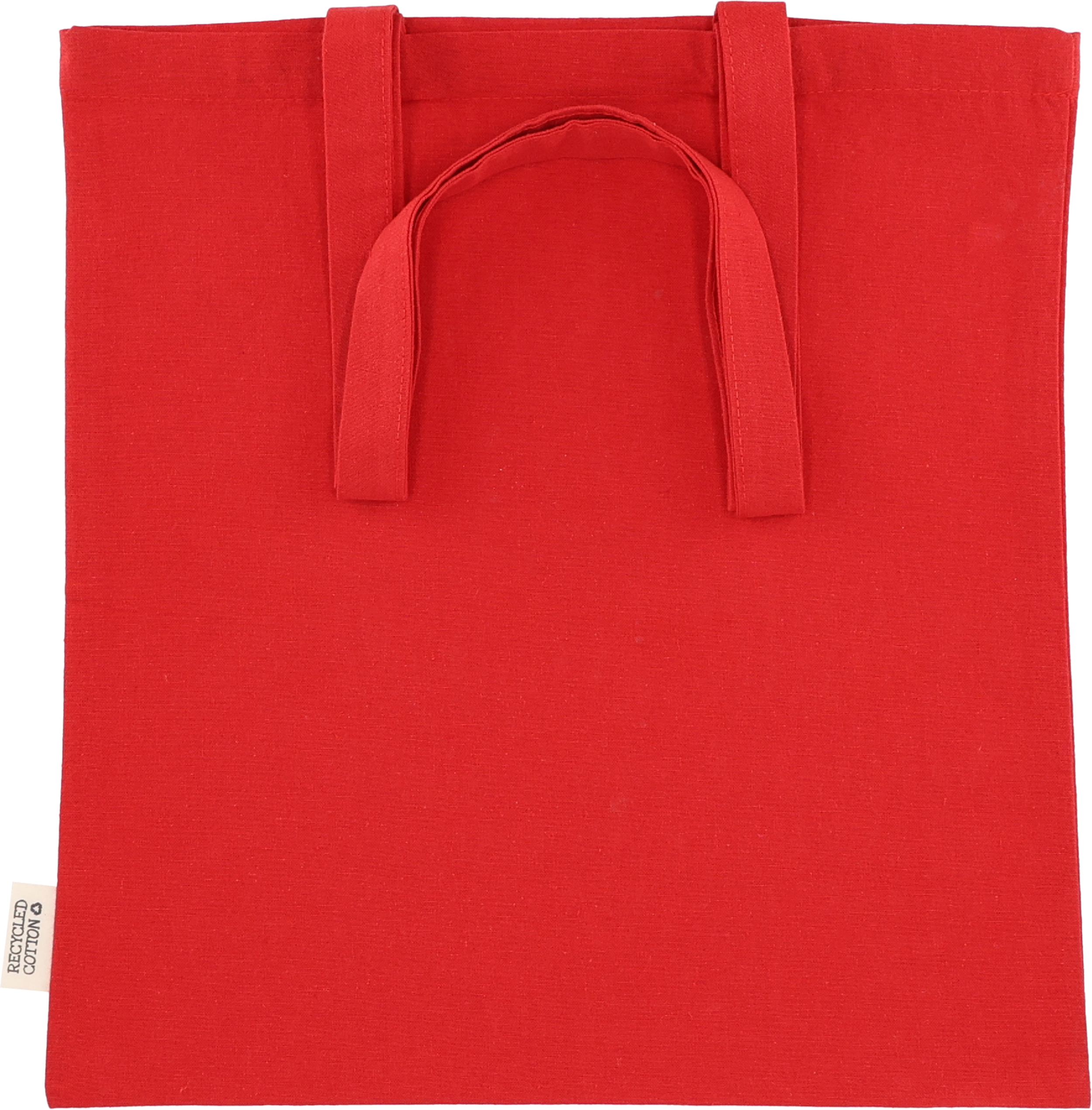 Torba bawełniana z długimi uszami 180g/m2 z materiałów z recyklingu GLEN Czerwony 6469805 (2)