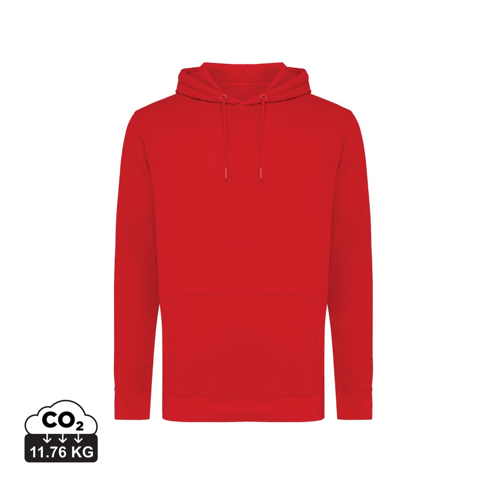Bluza z kapturem z bawełny z recyklingu Iqoniq Jasper Czerwony T9400.029.XXXL (5)