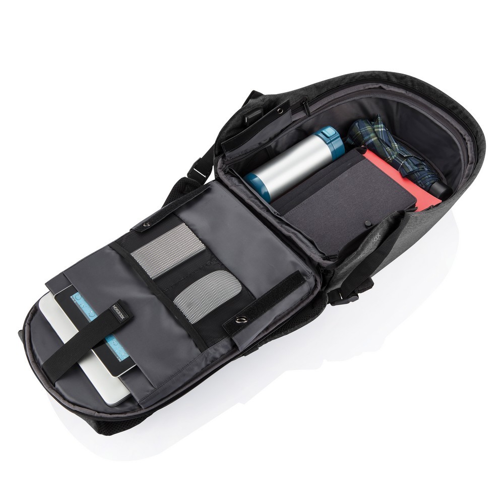 Bobby Hero Small plecak chroniący przed kieszonkowcami Szary P705.701 (4)