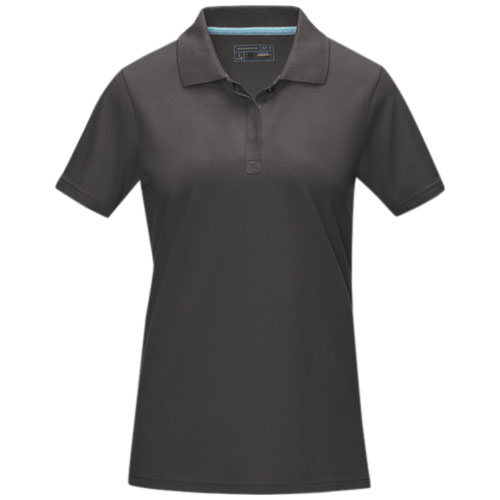 Damska organiczna koszulka polo Graphite z certyfikatem GOTS Burzowy szary 37509890 (3)