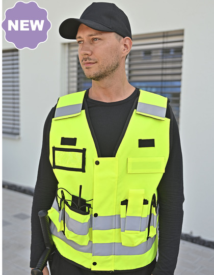 Kamizelka Taktyczna Odblaskowa Poliester Green KX162-995348 (1)